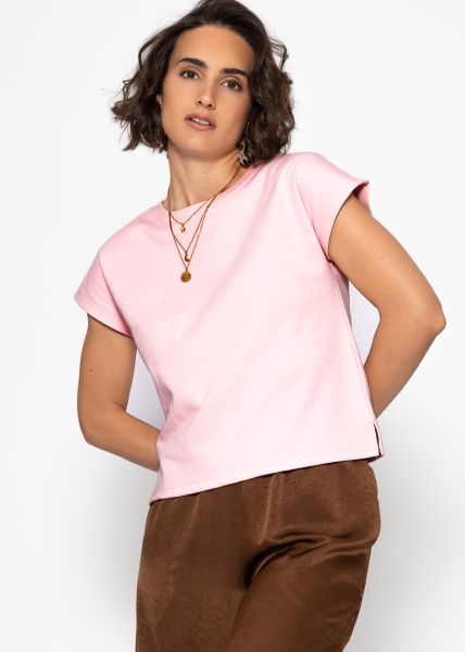 Sweatshirt mit Rückendetail - rosa