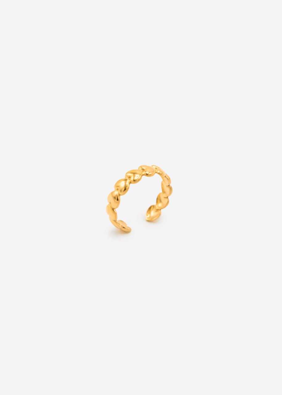 Ring mit Herzen - gold