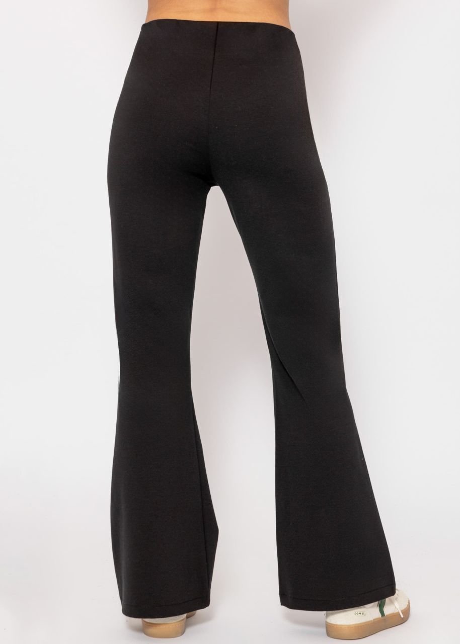 Flare Jersey Pants - schwarz