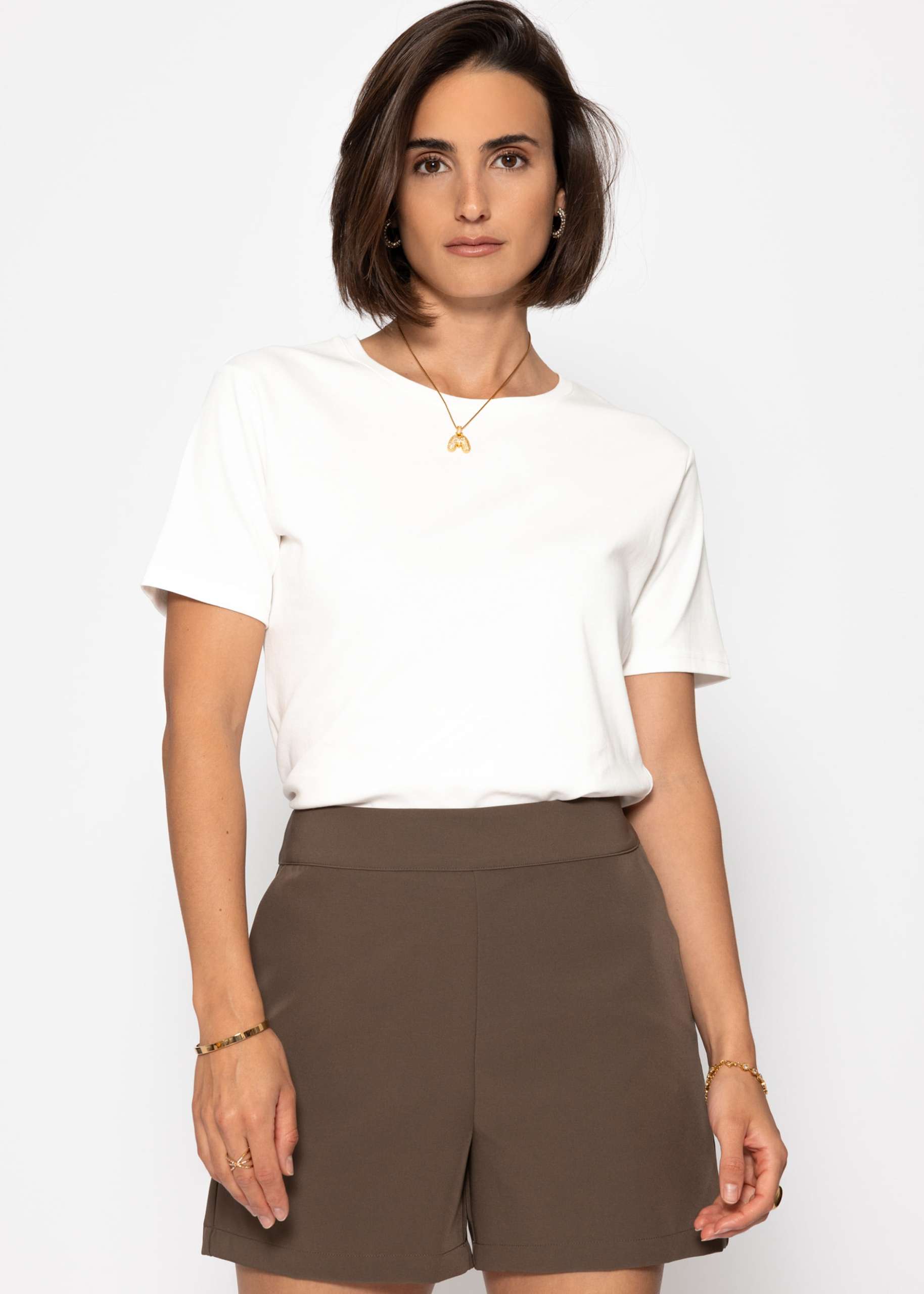Elegante Shorts - taupe