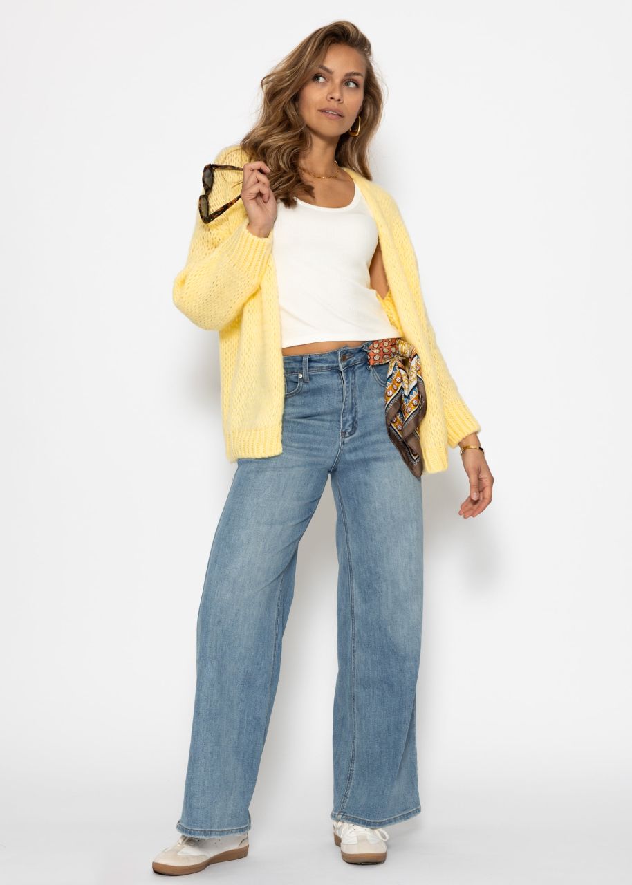 Oversize Cardigan - buttergelb