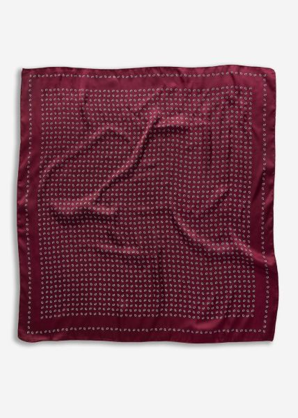 Halstuch mit Print - burgundy