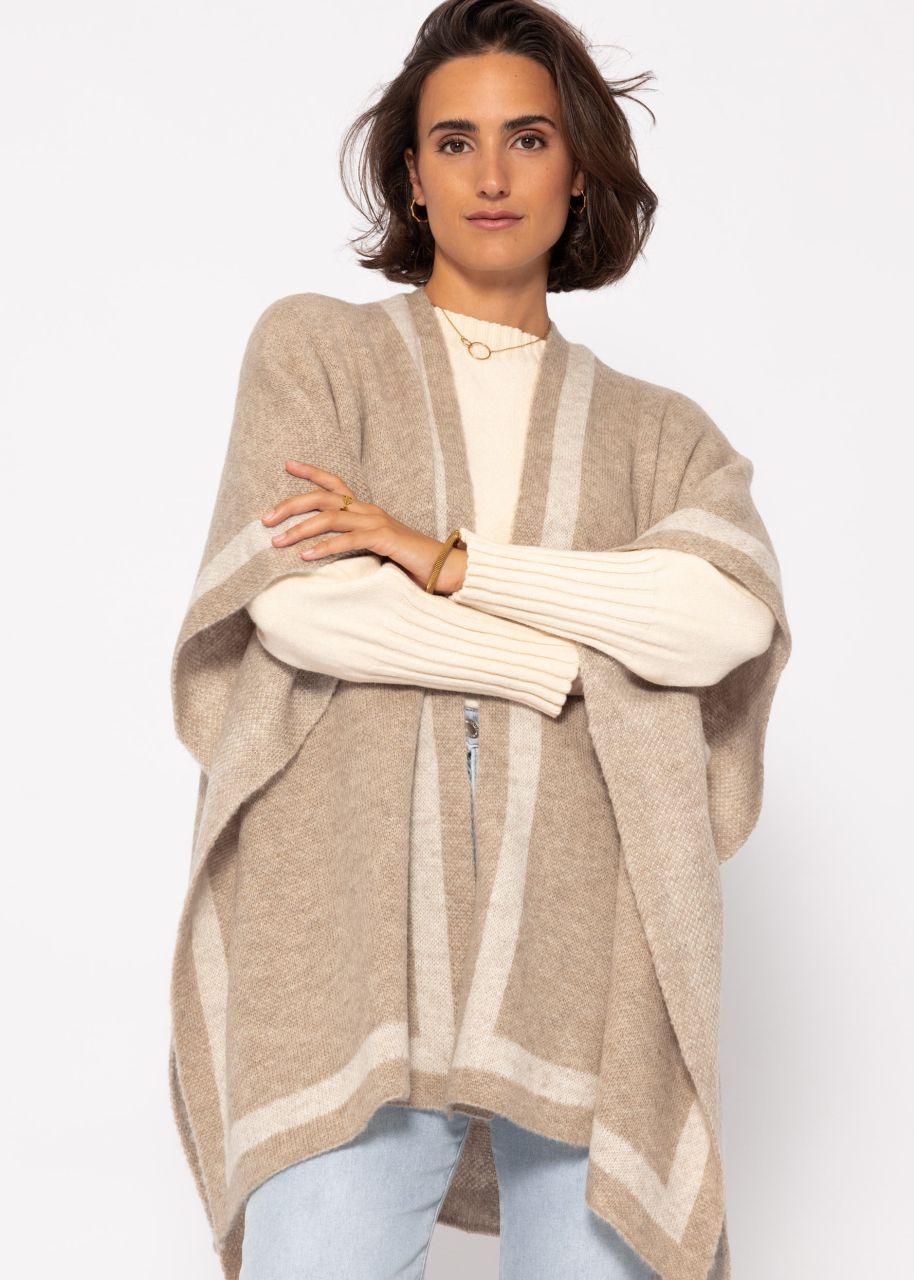 Poncho - beige-offwhite