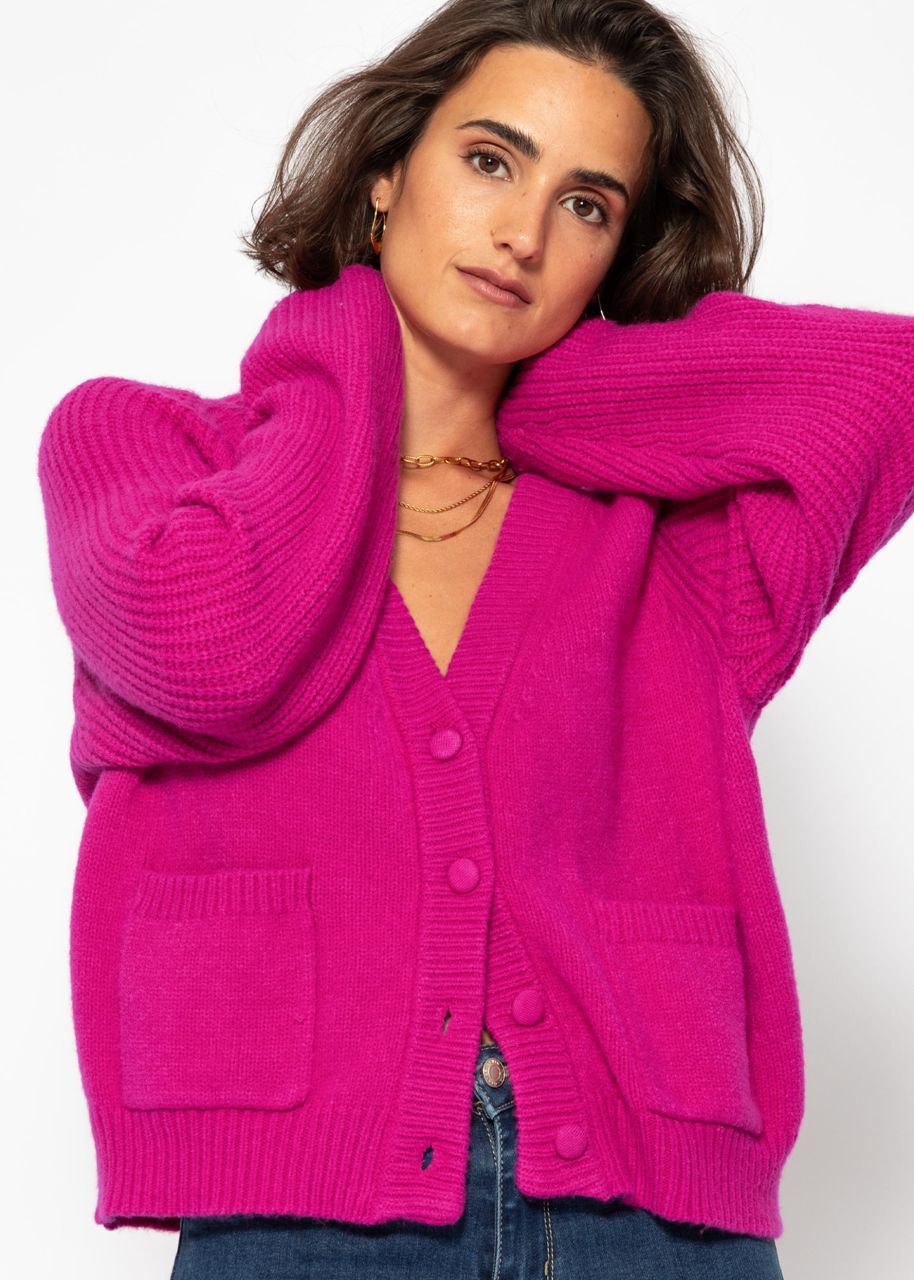 Raglan Cardigan - pink