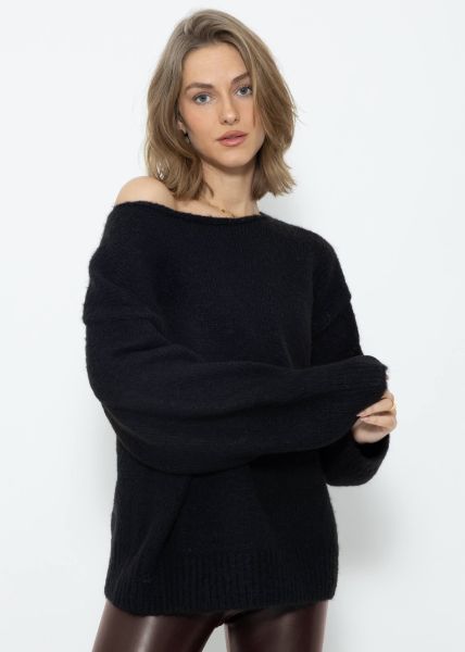 Oversize Pullover - schwarz