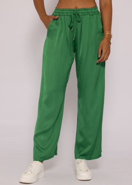 Satinhose, grün