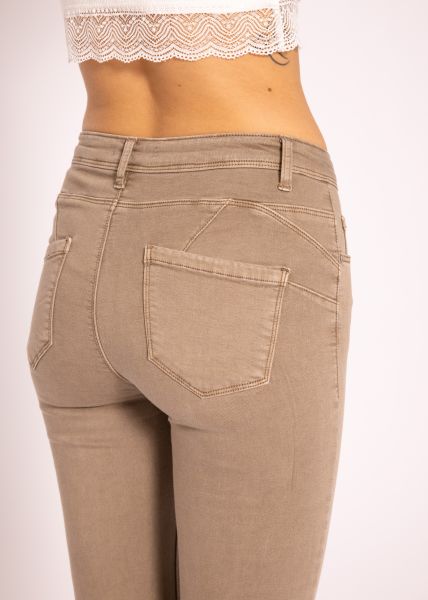 Stretchy Push Up Jeans, taupe