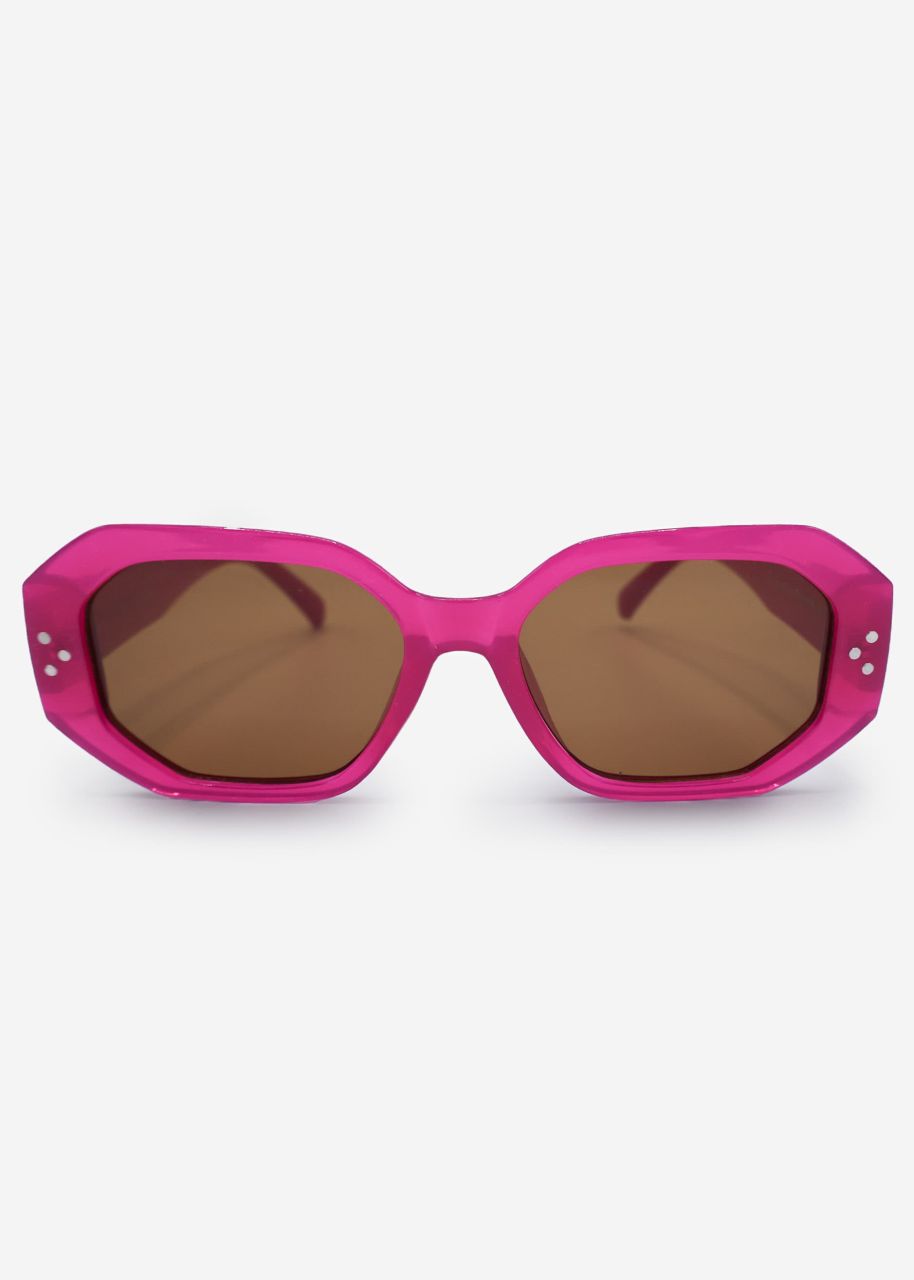 Große Sonnenbrille - pink