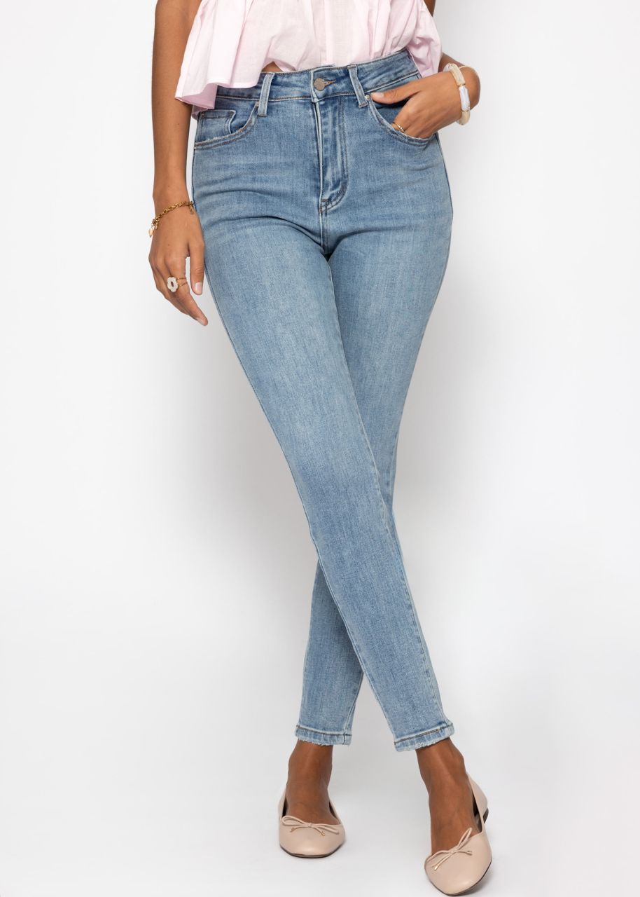 Highwaist Skinny Jeans - hellblau