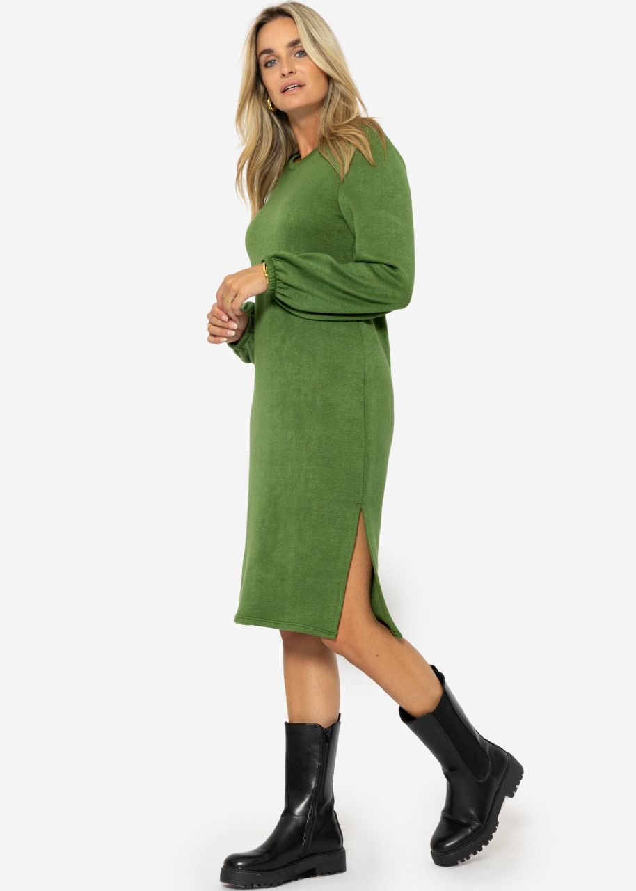 Super soft Jerseykleid in Midilänge - grün