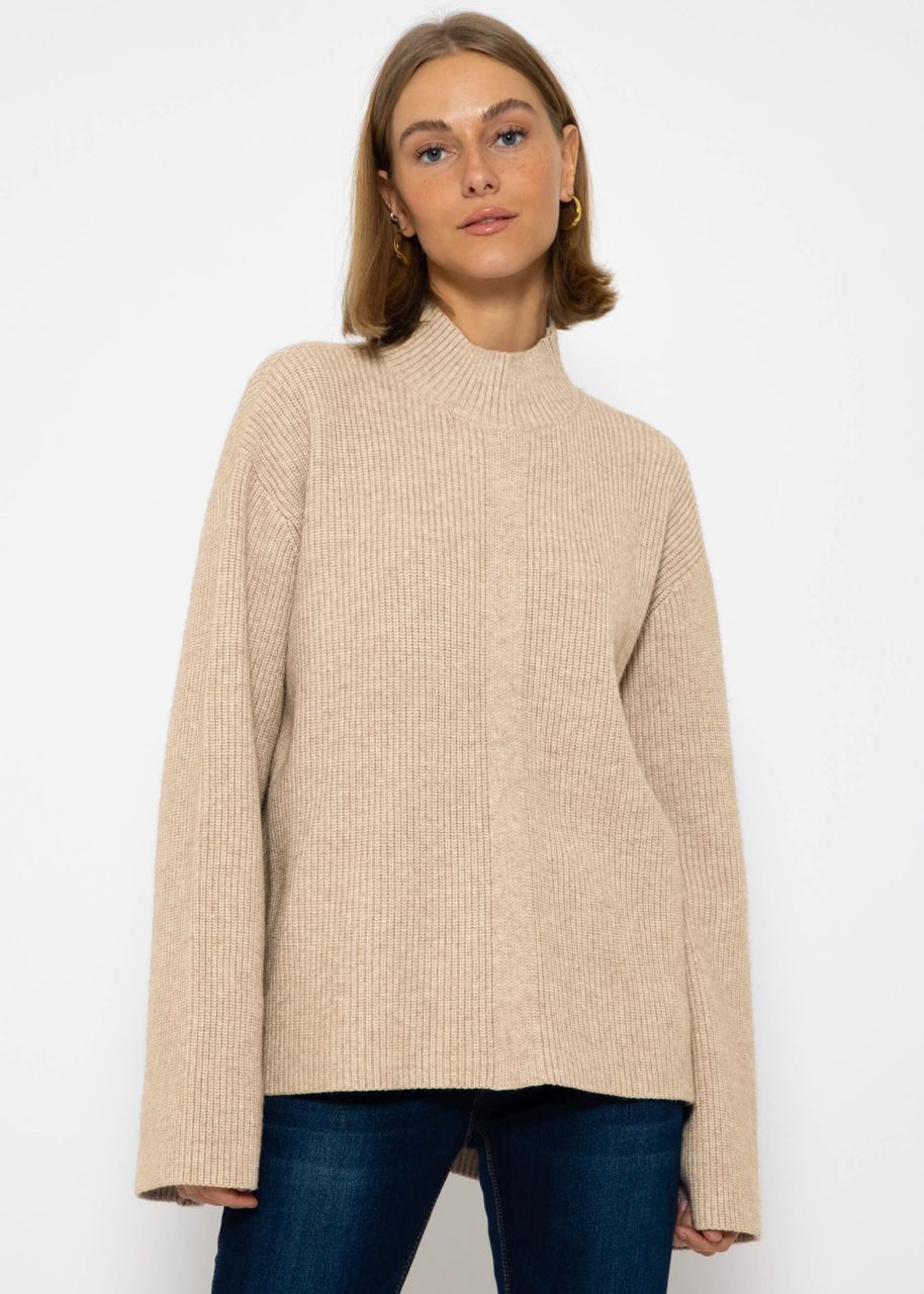 Turtleneck Pullover - taupe