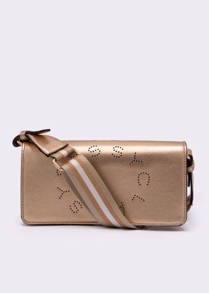 Glänzende SASSYCLASSY Handtasche, gold