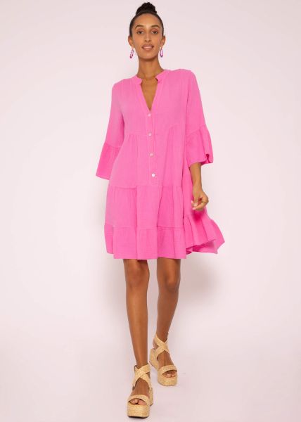 Musselin Kleid, pink