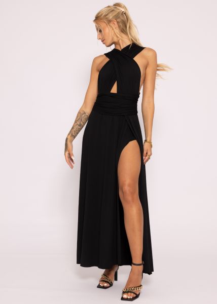 Maxi Multiway Kleid, schwarz