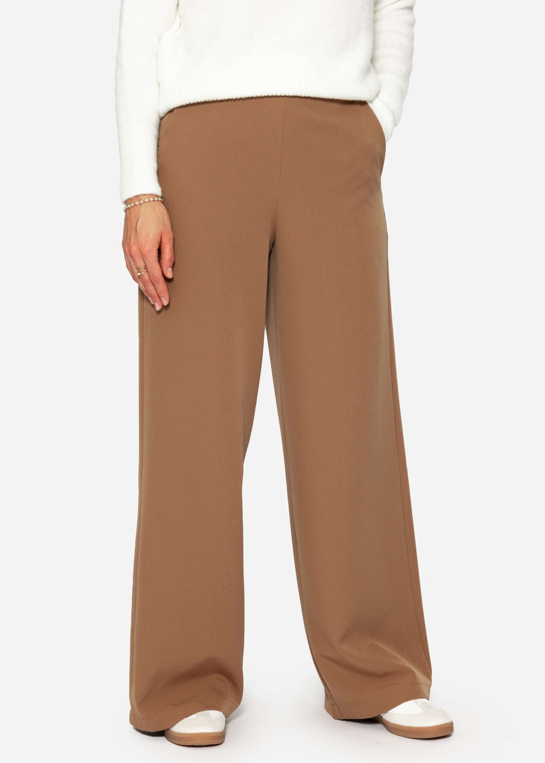 Stoffhose Highwaist - mocha