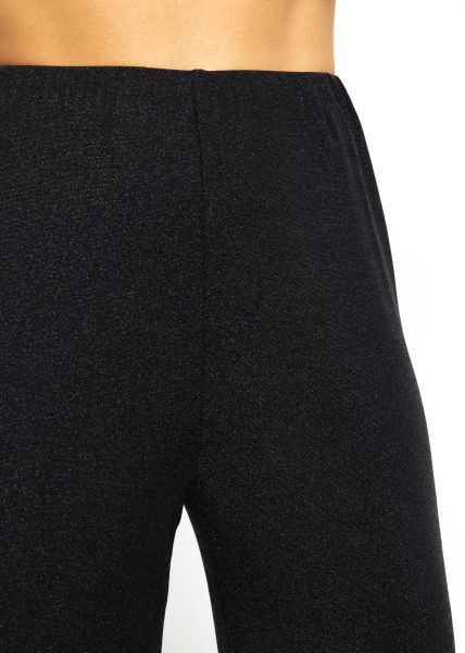 Lurex Hose - schwarz