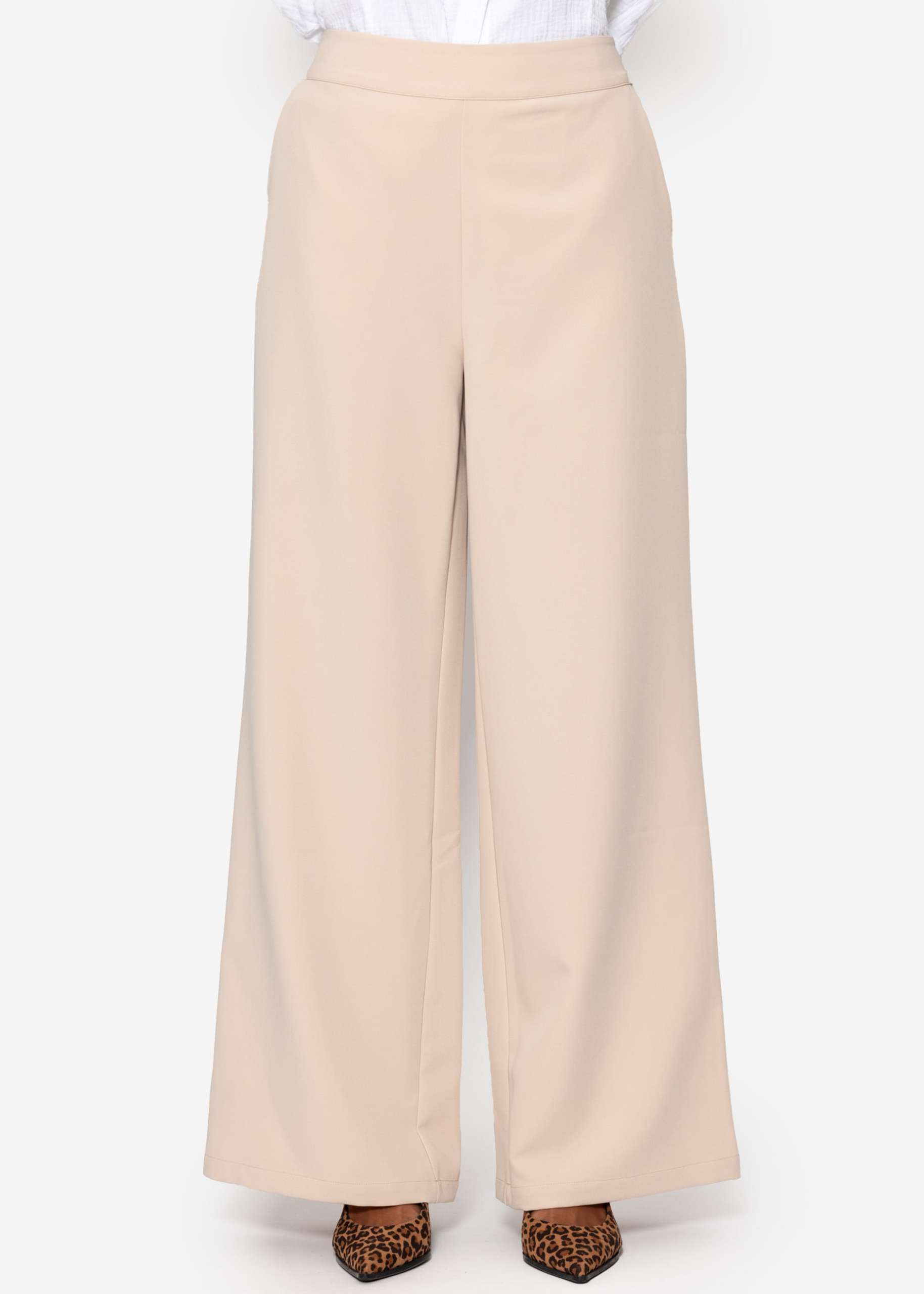 Leichte Stoffhose - beige