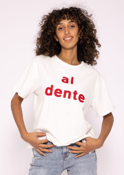 Boyfriend-Shirt "al dente", offwhite