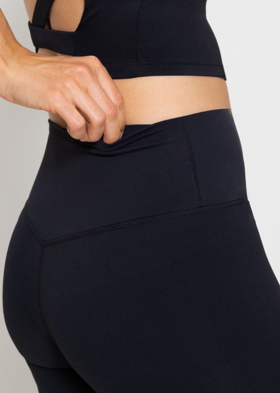 High Waist Sportleggings - schwarz