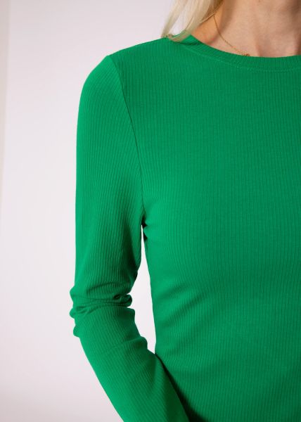 Lockeres Langarmshirt - grün