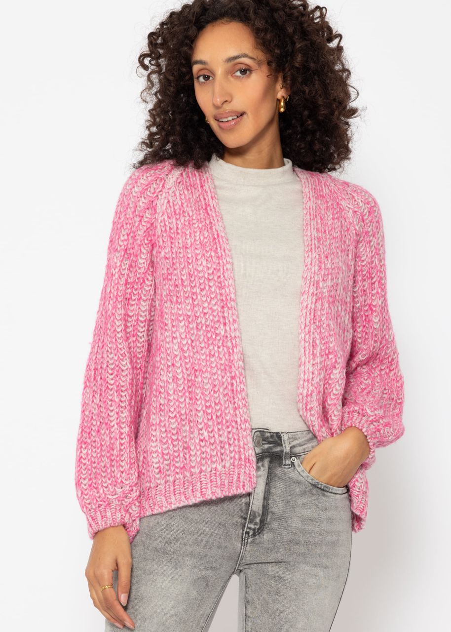 Raglan-Cardigan - pink