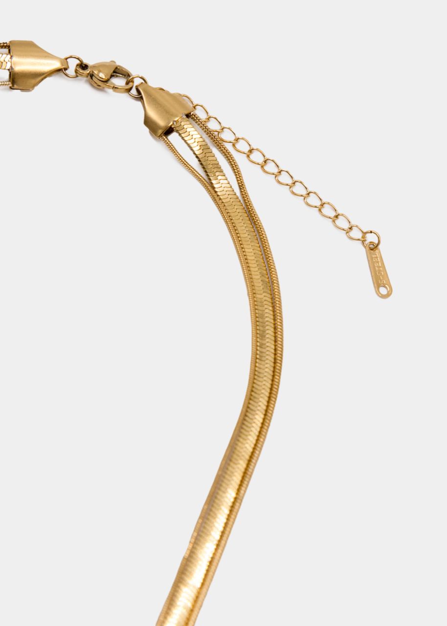 Halskette im Layering Design - gold