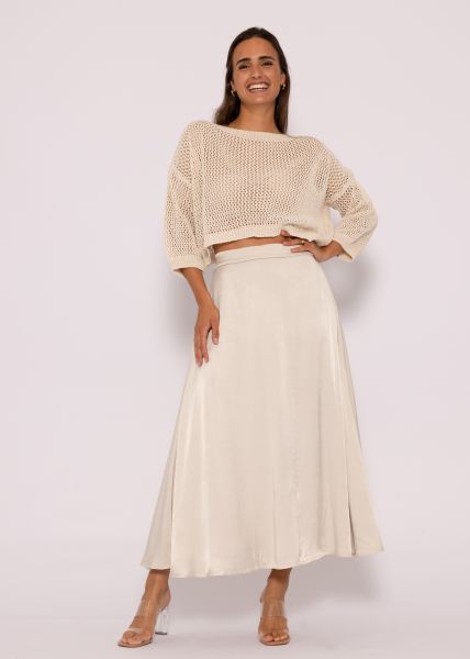 Maxi Satinrock, champagner