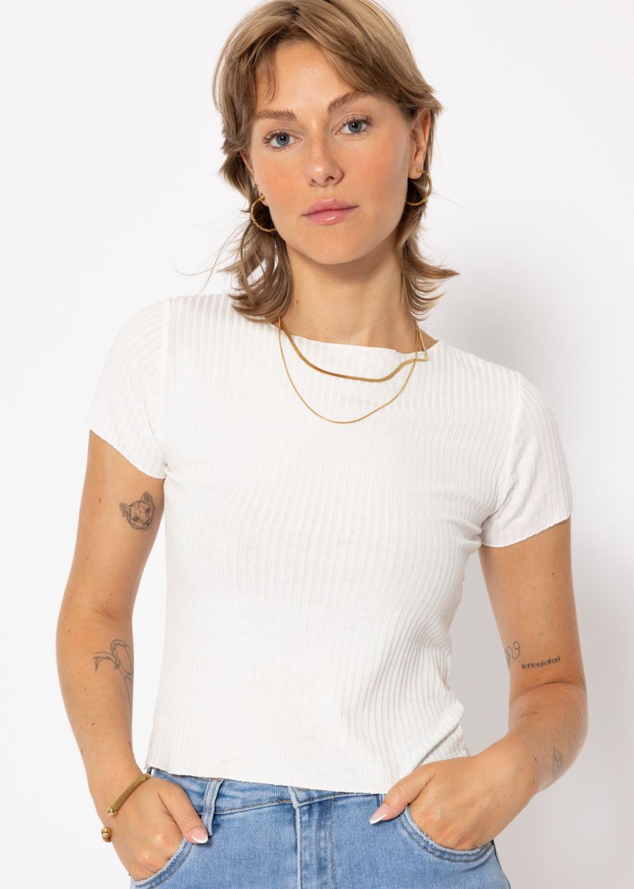 Crop-Shirt, offwhite