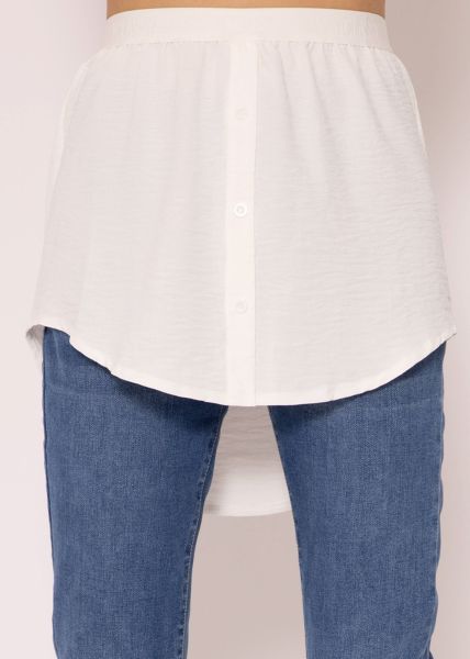 Blusenrock mit Logo - offwhite