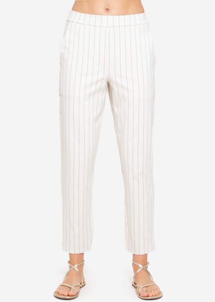 Jersey Chinos mit Nadelstreifen - offwhite