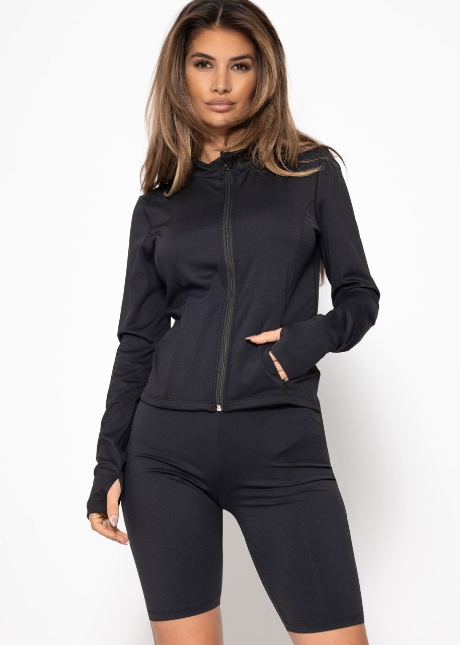Sportjacke - schwarz