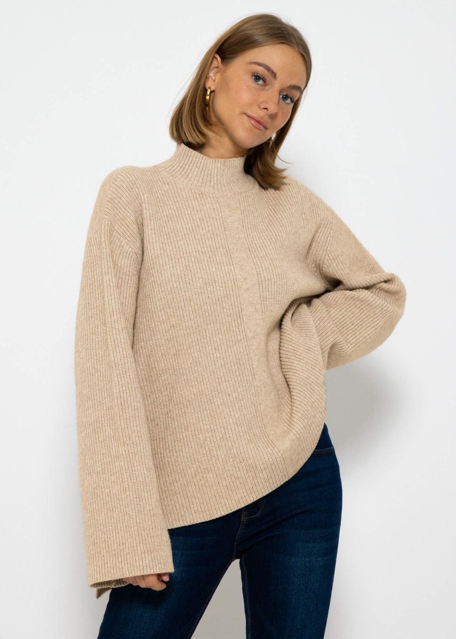 Turtleneck Pullover - taupe