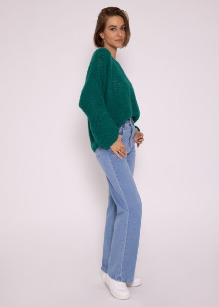 Oversize Pullover - grün