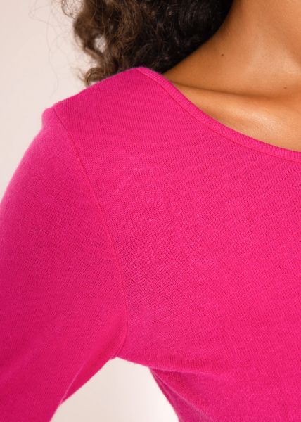 Langarmshirt mit Cut-Out Detail - pink