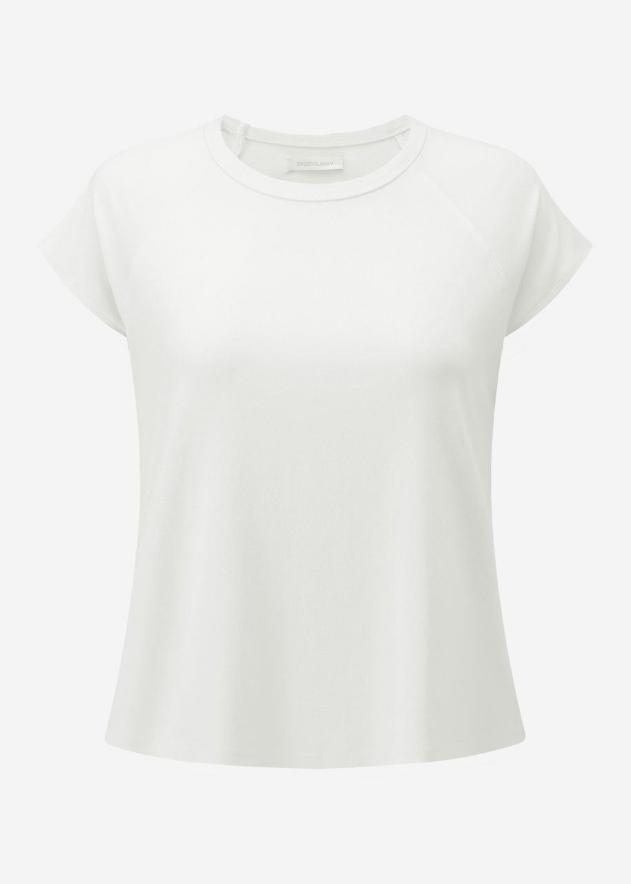 T-Shirt mit Raglannaht - offwhite