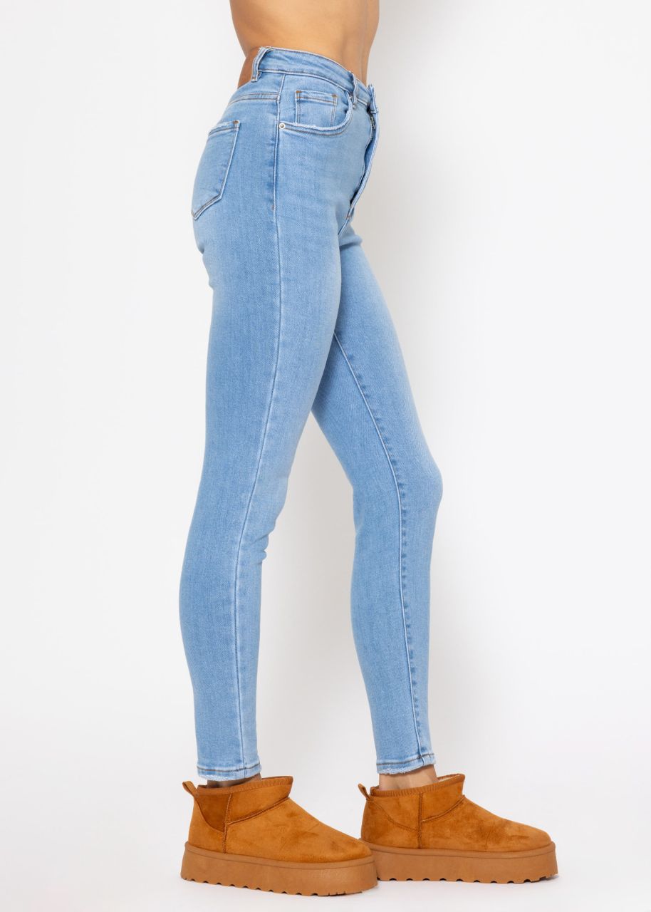 Highwaist Skinny Jeans - hellblau