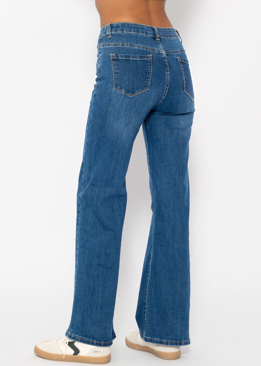 Ausgestellte Jeans - blau