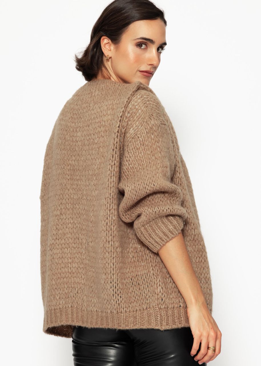 Oversize Cardigan - braun