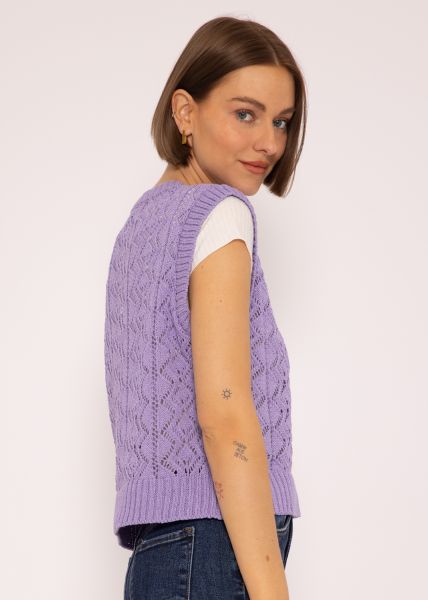 Crochet Pullunder, lila