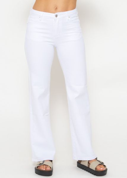 Ausgestellte Jeans - weiß