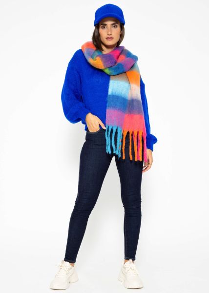 Pullover mit V-Ausschnitt - royalblau