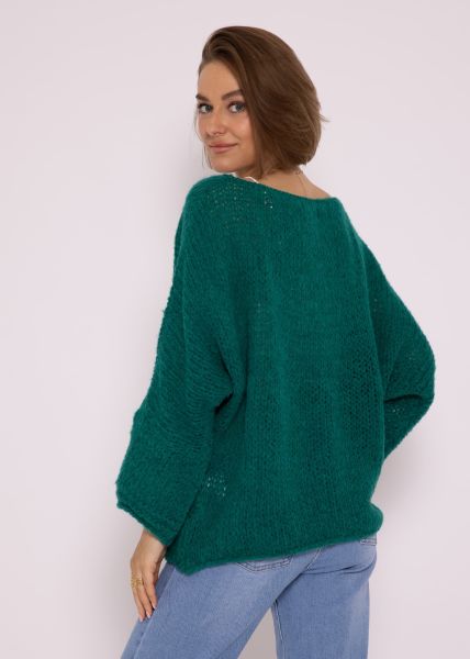 Oversize Pullover - grün