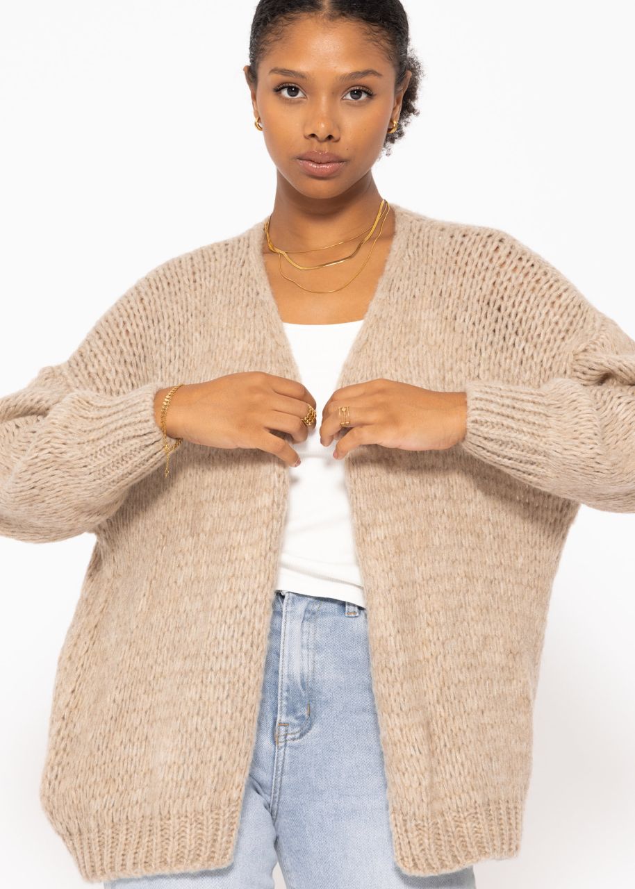 Oversize Cardigan - beige