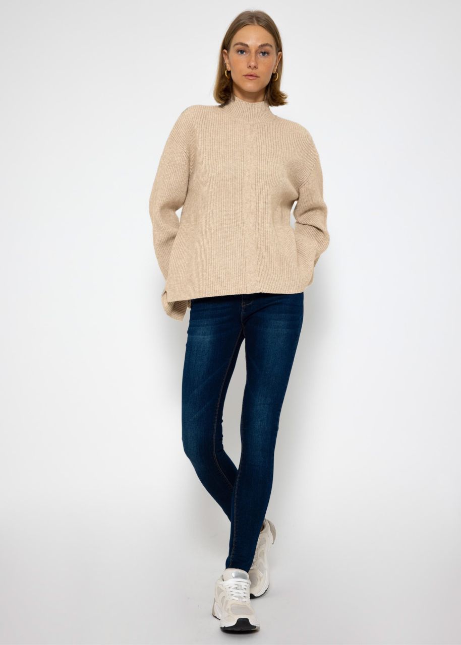 Turtleneck Pullover - taupe