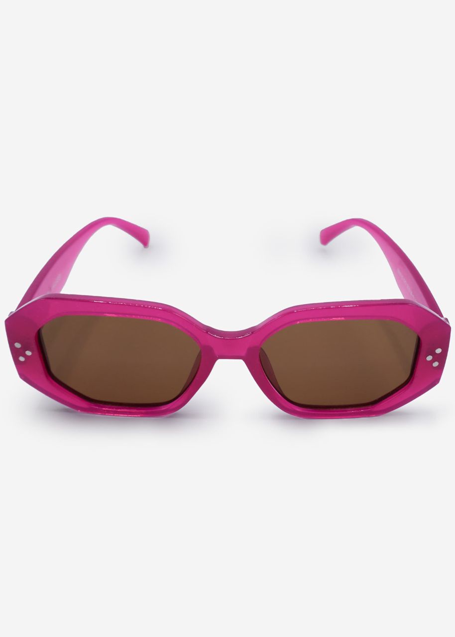 Große Sonnenbrille - pink