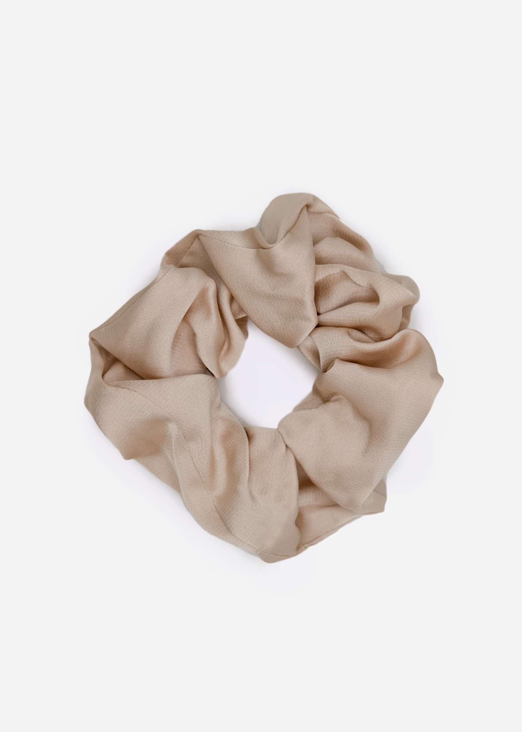 Satin-Scrunchie, champagner