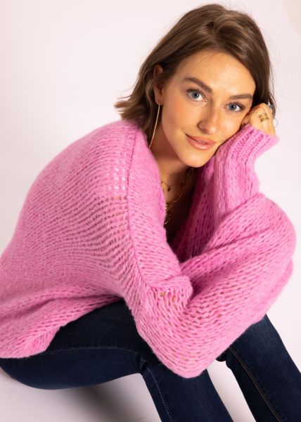 Oversize Cardigan, pink