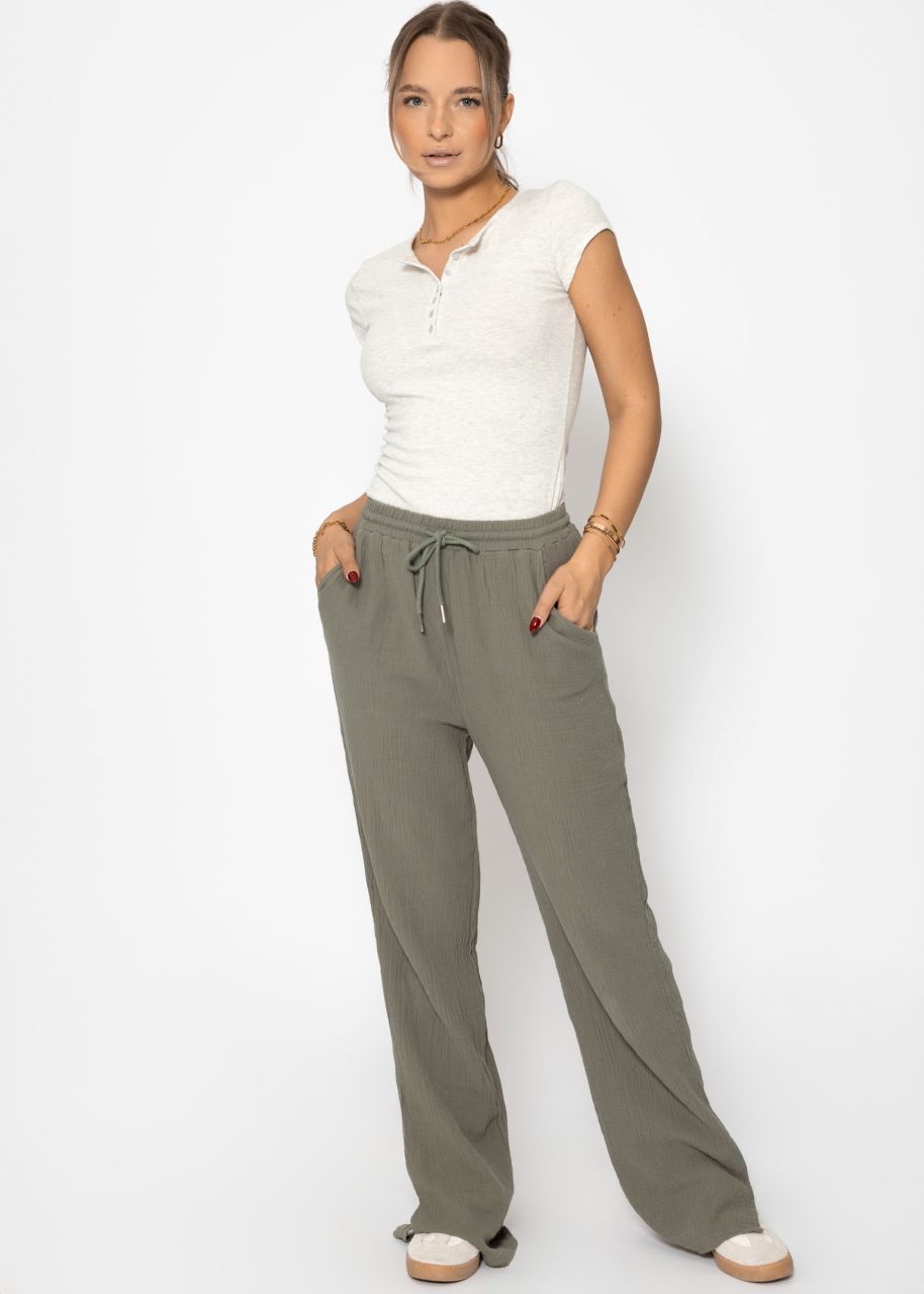 Musselin Pants, khaki