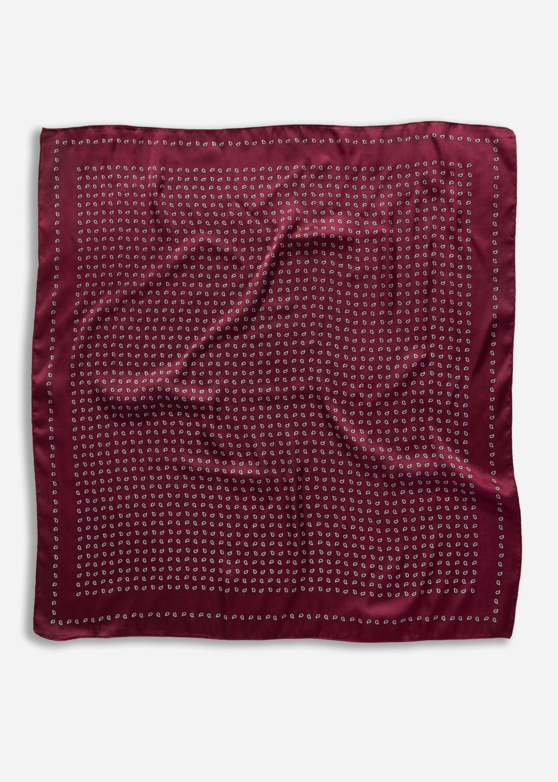 Halstuch mit Print - burgundy