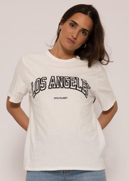 Boyfriend Shirt "LOS ANGELES", offwhite